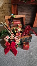 Dolls House large Christmas Chest With All Accessories Hand made UK