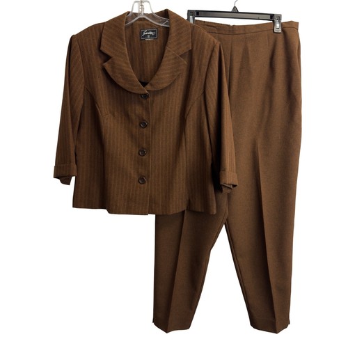 Sweet suit brown pinstripe - suit,