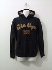 SCHOTT ORIGIN Mens Hoodie 1913 NYC Military Gear, Black Medium 