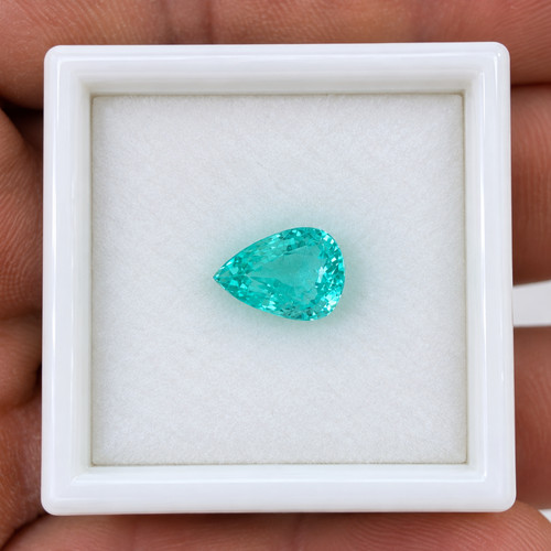 Stunning pear cut - pear, paraiba