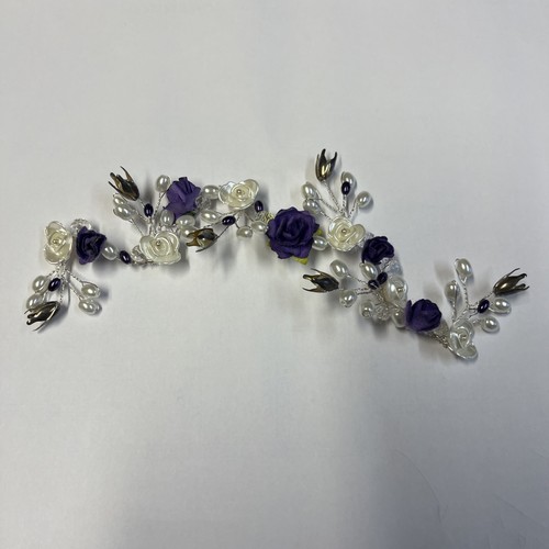 Bridal floral hair vine hand - bridal,