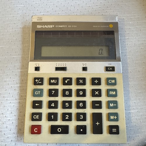 Sharp qs2124 compet calculator - sharp,