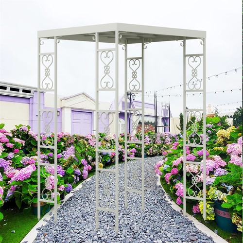 Durable iron trellis pergola - trellis,