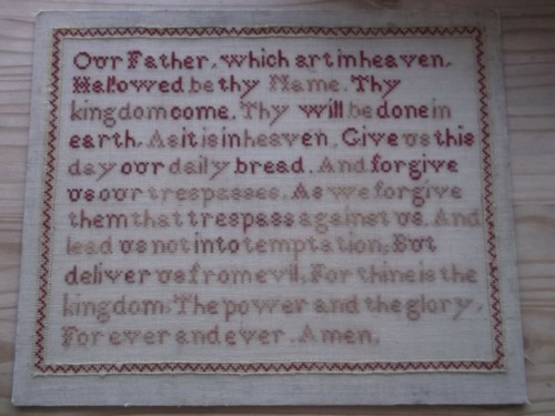 Antique sampler the - sampler, lord's