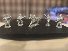 Pack of 5 Metal Soldier Figurines Collectable Miniature