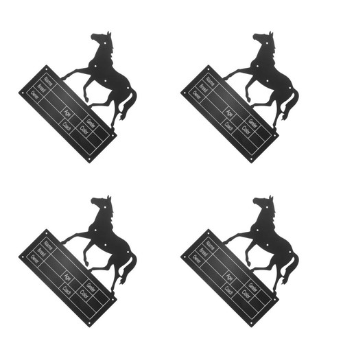 Horse stall black iron - horse,