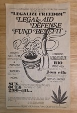 1970's Vintage Marijuana Fundraiser Poster, Traverse City