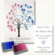 Baby Shower Fingerprint Tree -