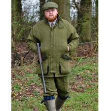 Mens GAME Dark Derby Tweed Waterproof Shooting Jacket Teflon Coated Hunter Coat