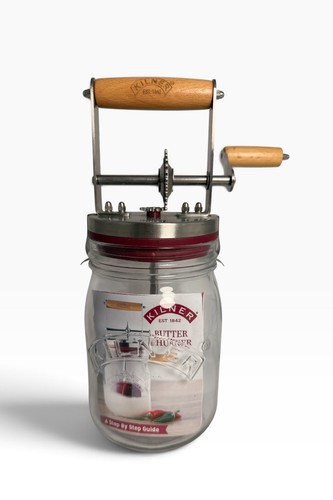 Kilner butter churner glass - butter,