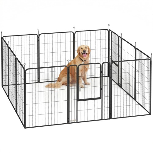 Pawhut dog pen panel steel - pawhut, pen,
