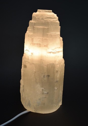 Selenite crystal lamp hand - crystal,