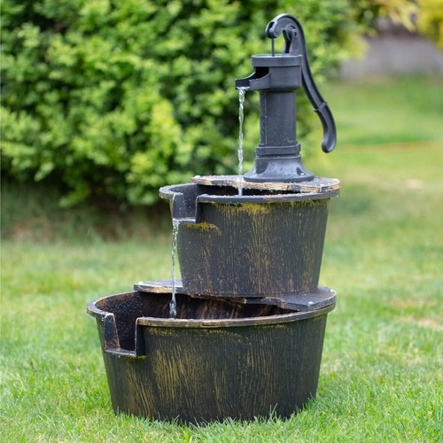 Tier barrel water fountain - 2-tier,