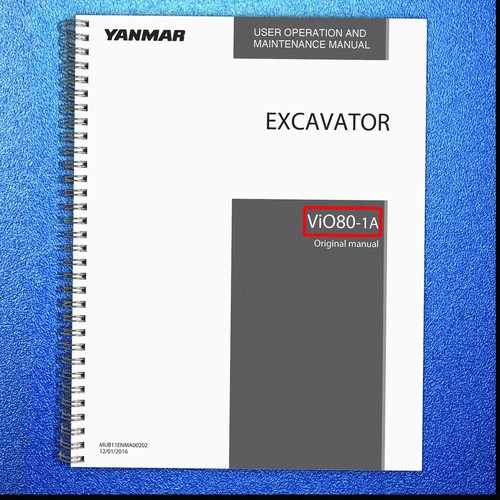 Yanmar vio80 excavator - excavator, user