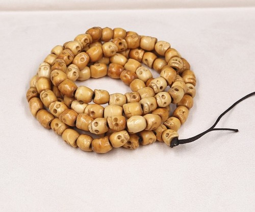 11mm skull mala prayer bead - skull,