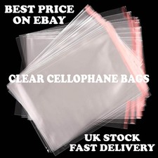 Clear Cellophane Bags Self
