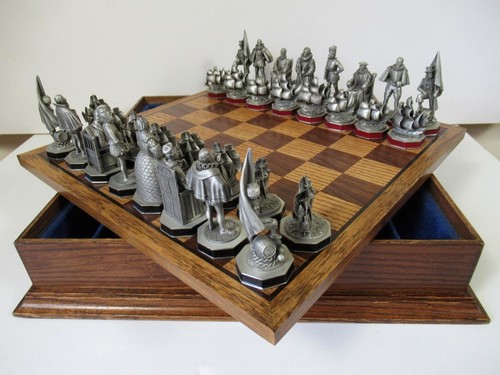 Vintage chess set - vintage,