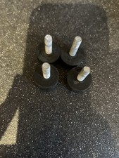 New Tubz Tower Vending Machine 4x Bolted Feet Stand - Black Rubber + Steel Bolts