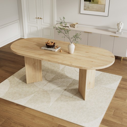Large oval dining - large, table