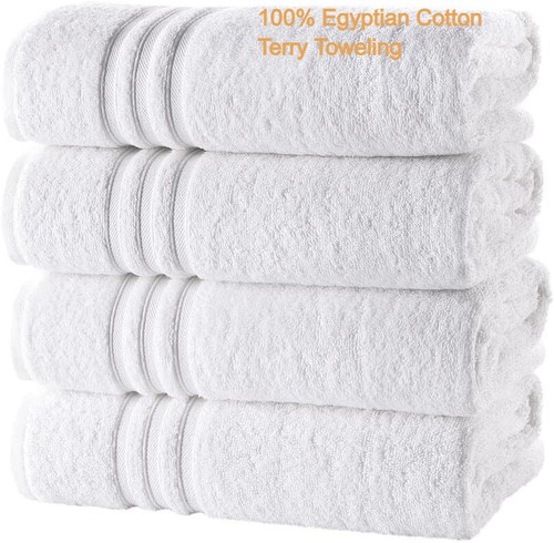 Large white bath towels - bath,