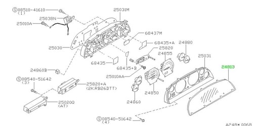 Cover front meter for nissan - front,