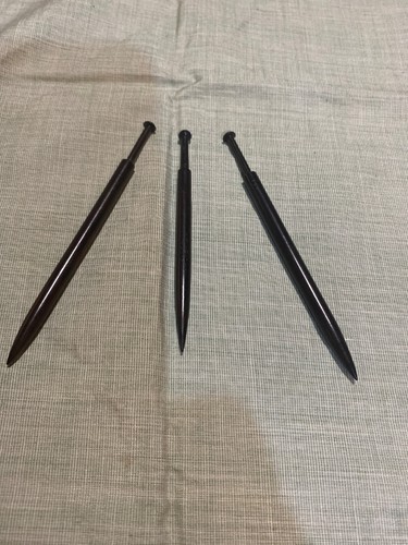 Honiton lace bobbins - , ebony
