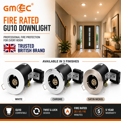 Gu10 fire rated - fire, downlight