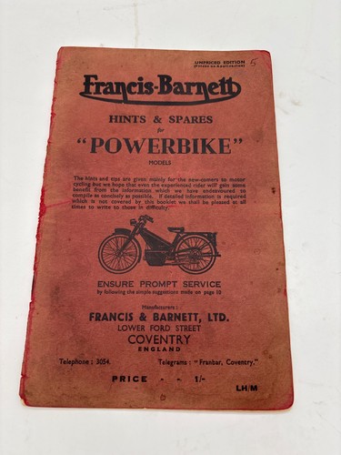 Francis barnett hints - francis,