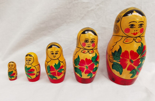 Vintage russian matryoshka - vintage,
