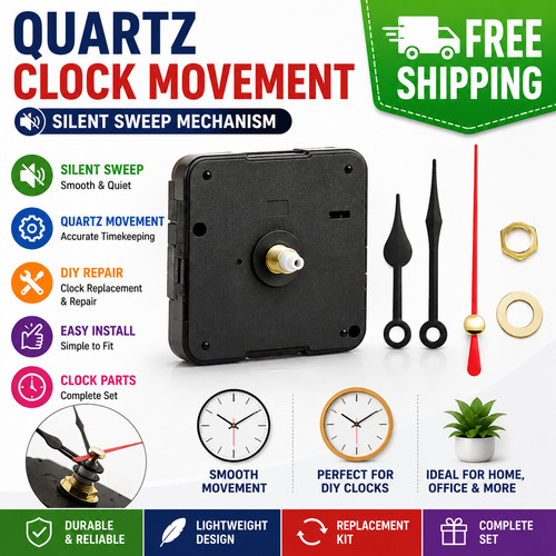 Quartz clock movement - quartz,