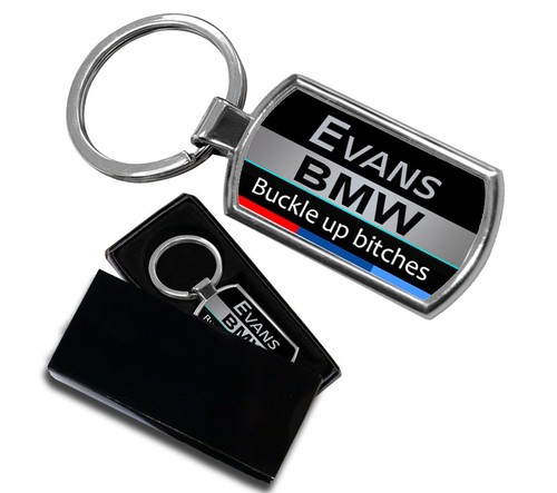 Personalised bmw car keyring - personalised,