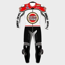 Lucky Strike Motorcycle Racing Leather-Suit 2024 AVAILABLE IN ALL SIZE