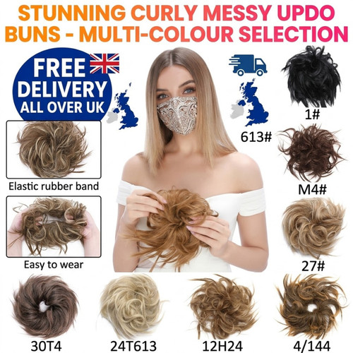 Messy bun hair piece - hair,