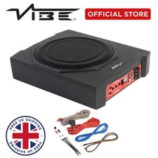 VIBE 10 INCH UNDERSEAT SUBWOOFER SLICK BASS SLIM POWERFUL 540 WATTS WITH CABLES