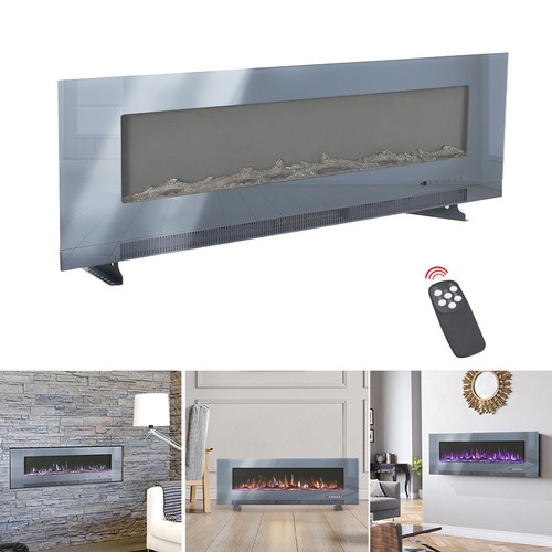 Led real flame - effect, grey