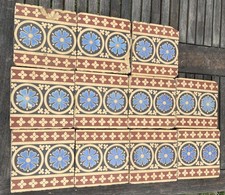 11 x c.1840 reclaimed Minton &