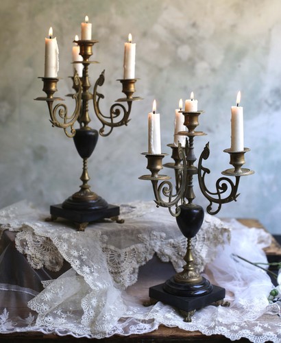 Pair antique french ormolu - of,