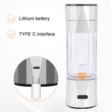 Hydrogen Water Bottle 6000 To 8000 PPB Portable Rechargeable Quick Electrolysis
