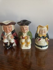 Set of 3 Toby Jugs, Tony Wood