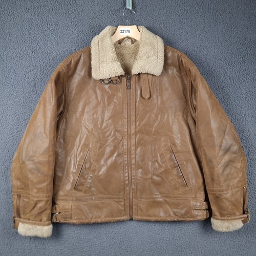 Vintage leather flight jacket - flight,