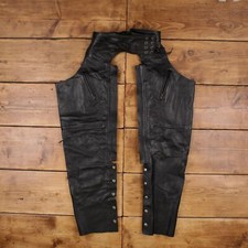 Vintage Jamin Leather Chaps Pants Trousers 36x30 Adjustable Unisex Straight