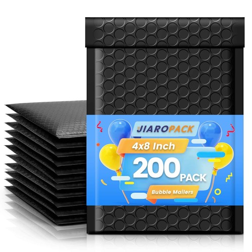 200pcs 4x8 poly bubble mailers - bubble,