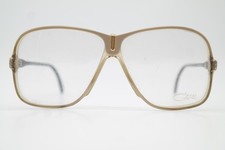 Vintage Eyeglasses Cazal 621 Brown Transparent Gold Black Oval Eyeglasses Frames