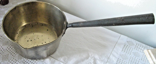 Vintage heavy brass pan - vintage,