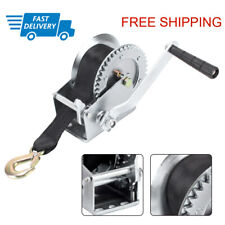 Jet Ski clothes line Webbing Manual Hand Winch  1000lbs Boat Trailer Caravan