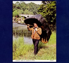 UNPOSTED POSTCARD, CORACLE MAN