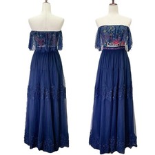 Sherri Hill Navy Blue Floral