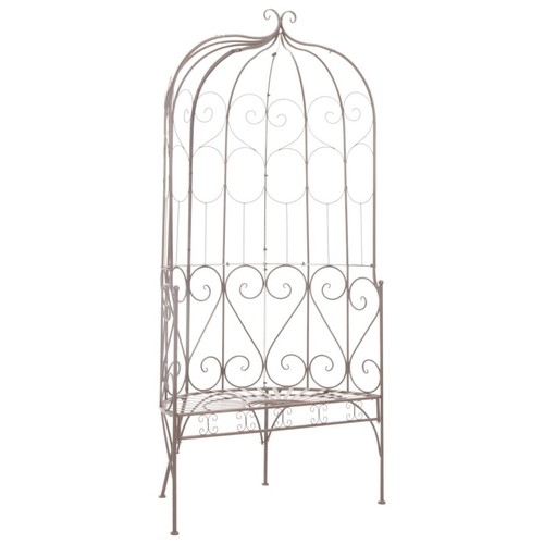 Garden metal arbour bench - metal,