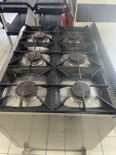 Burner lpg oven castor - 6-burner,