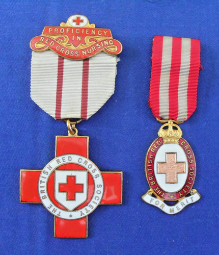 Pair red cross - cross, medals